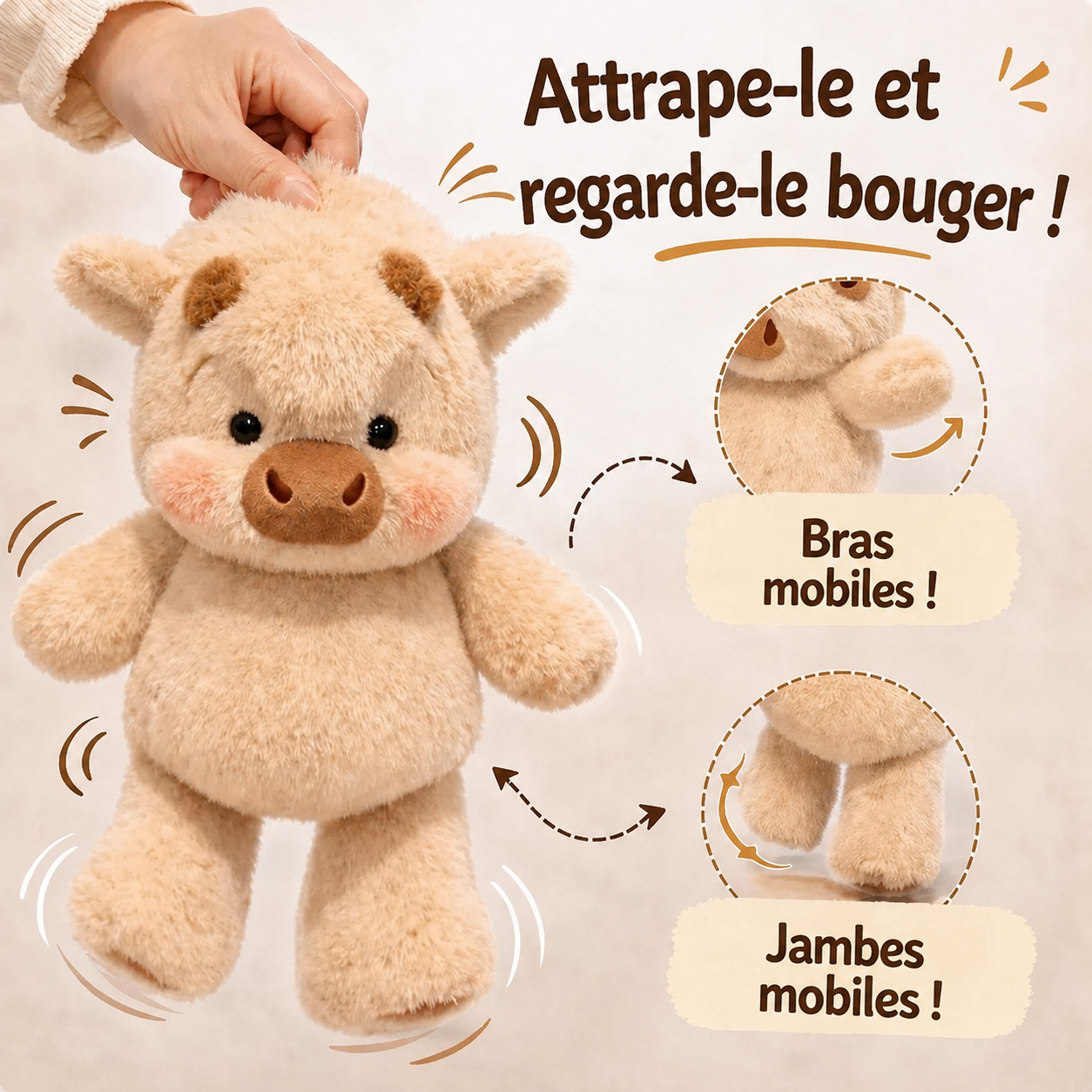 Mimi & Kimi les peluches qui courent dans tes bras